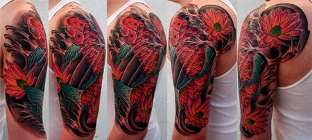 Art Junkies Tattoo Studio : Tattoos : Color : Koi Fish Half Sleeve Color Brent Olson Art Junkies Tattoo Art Junkies Tattoo Studio : Tattoos : Color : Koi Fish Half Sleeve Color Brent Olson Art Junkies Tattoo