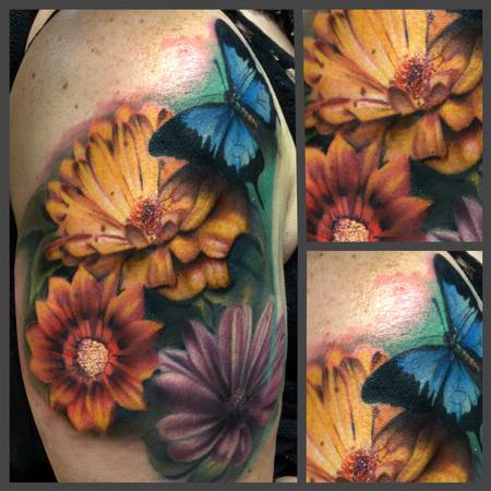 Ryan Mullins - Flower sleeve in progress 