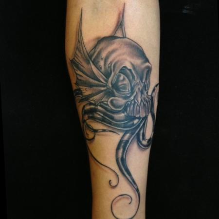 Tattoos - Black and gray tattoo Gary Dunn, Art Junkies Tattoo - 75496