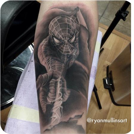 Ryan Mullins - Black and Grey Spider Man 