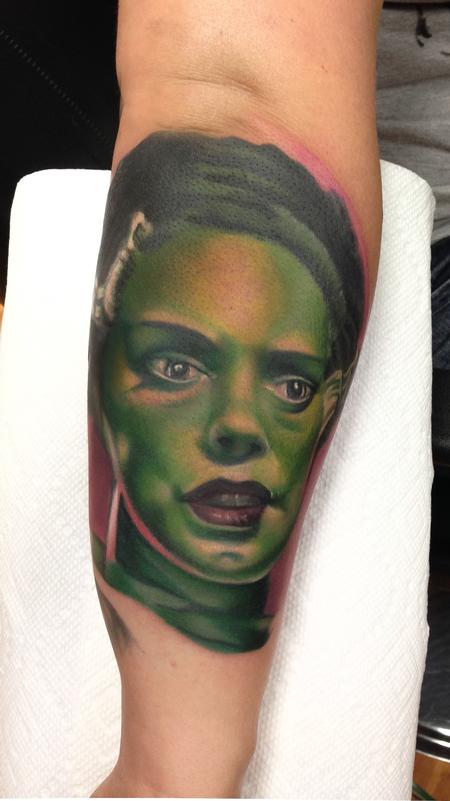 Ryan Mullins - Color portrait of the bride if Frankenstein