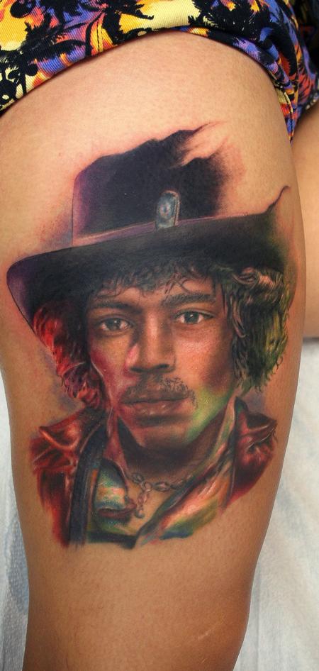 Ryan Mullins - Color portrait if jimi hendrix 