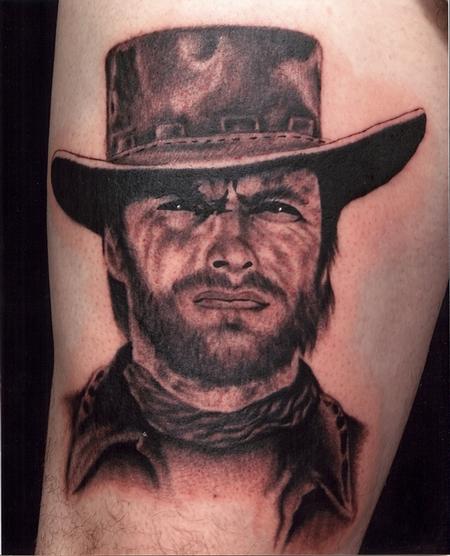 Scott Grosjean - Clint Eastwood Tattoo