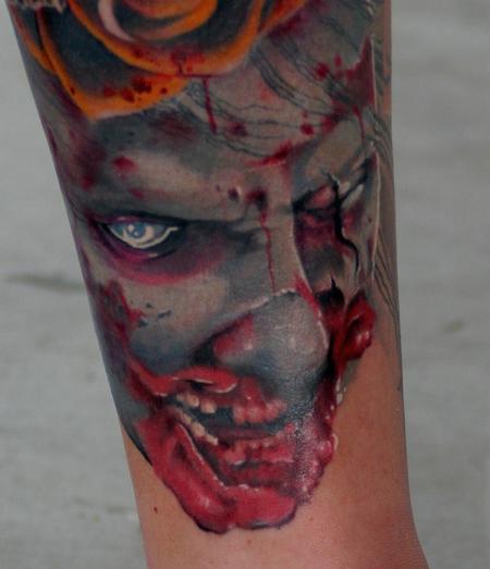 Tim Mcevoy - Creepy realistic color zombie face