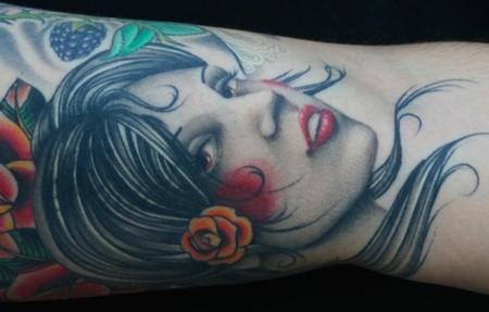 Tim Mcevoy - Girl Portrait Tattoo