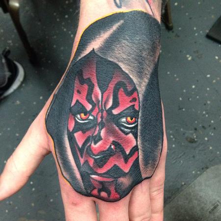 Tattoos - Traditional Darth Maul tattoo, Gary Dunn Art Junkies Tattoo - 99847