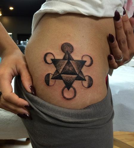 Mike Riedl - Tetrahedron tattoo by Mike Riedl Art Junkies Tattoo