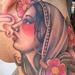 Tattoos - traditional gypsy girl tattoo, Tim McEvoy Art Junkies Tattoo - 74183