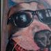 Tattoos - colored dog portrait tattoo - 63954