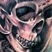 Tattoos - black and gray skeleton tattoo  - 65487