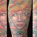 Tattoos - Colored medusa portrait tattoo, Tim McEvoy Art Junkies Tattoo - 74643