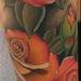 Tattoos - colored realistic roses tattoo - 67962