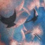 Tattoos - Realistic color dandelion with birds tattoo, Ryan Mullins Art Junkies Tattoo  - 104940