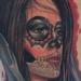 Tattoos - realistic color day of the dead girl tattoo. Brent Olson Art Junkies Tattoo - 93326