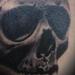 Tattoos - Black and gray skull with rose tattoo. Scott Grosjean Art Junkies Tattoo - 93562