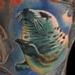 Tattoos - colorful under water leg sleeve tattoo - 66181