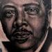 Black and Grey father portrait Brent Olson Art Junkies Tattoo Tattoo Thumbnail