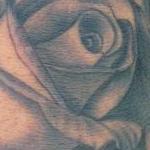 Tattoos - Realistic black and gray rose tattoo, Scott Grosjean Art Junkies Tattoo - 101300