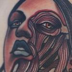 Tattoos - Traditional color girl with rope and spider tattoo. Gary Dunn Art Junkies Tattoo - 108304