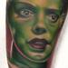 Tattoos - Color portrait of the bride if Frankenstein - 87500