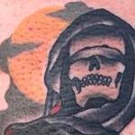 Tattoos - Traditional grim reaper with gun tattoo, Gary Dunn Art Junkies Tattoo  - 104402