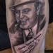 Tattoos - Black and grey portrait of Al Capone - 94377