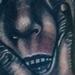tattoo galleries/ - Creepy black and grey face Scott Grosjean Art Junkies Tattoo - 59979