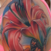 Tattoos - realistic colored flowers with butterfly tattoo, Brent Olson Art Junkies Tattoo - 76058