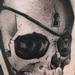Tattoos - black and grey realistic skull with spider tattoo, Ryan Mullins Art Junkies Tattoos - 73601