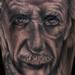 Tattoos - black and gray portrait of Albert Einstein tattoo - 64352