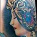 Tattoos - colored traditional portrait tattoo - 67554