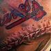 Tattoos - Realistic Braves Baseball Color Custom Tattoo Brent Olson Art Junkies Tattoo - 60276