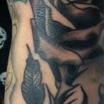 Tattoos - Traditional black and gray rose cover up tattoo, Mike Riedl Art Junkies Tattoo  - 106523