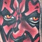 Tattoos - Traditional Darth Maul tattoo, Gary Dunn Art Junkies Tattoo - 99847