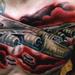 tattoo galleries/ - Red Night Sky War Plane