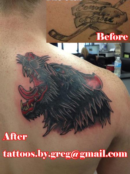 Greg Woodrow - wolf cover up