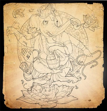 Tattoos - Ganesh Tattoo Design - 89381