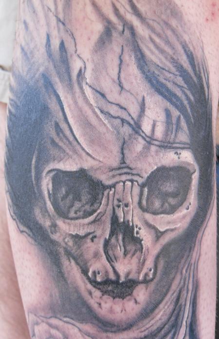 Tattoos - Richard Andrews - Butcher Skull