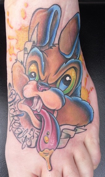 Crazy Rabbit Tattoo