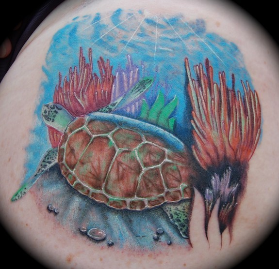 Richard Andrews - Sea Turtle Tattoo