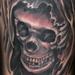 Black and Grey Skull Tattoo Tattoo Design Thumbnail