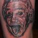 tattoo galleries/ - Black and Grey Albert Einstein Portrait Tattoo - 64568