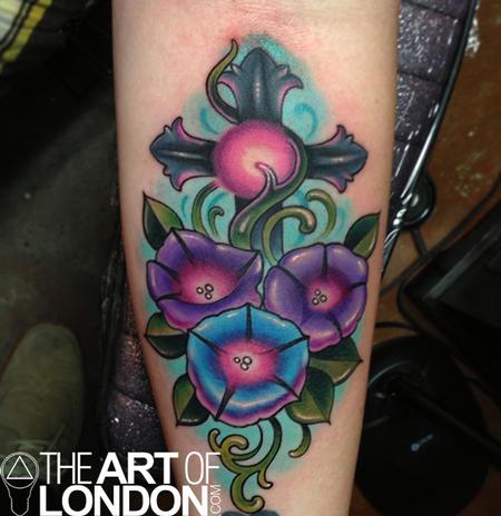 Morning Glory Flower on Tattoo Magazine Morning Glory Flower Flowers Stone Metal Cross Vines