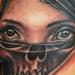 Tattoos - Woman and Skull Tattoo - 63765