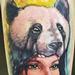 Tattoos - Muecke Tattoo portrait panda girl color portrait tattoo muecke  - 89109