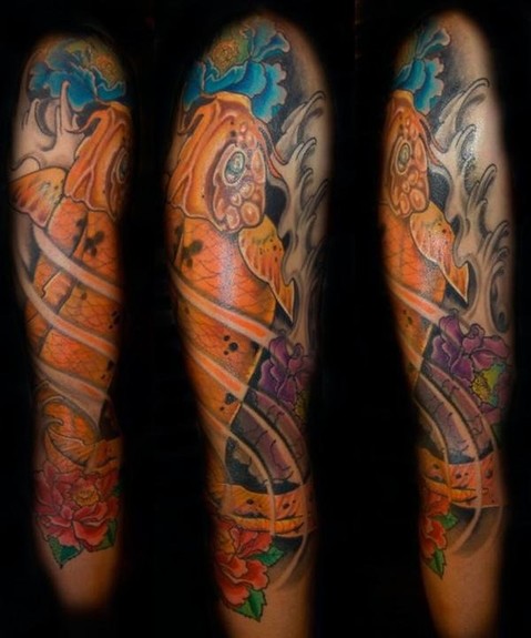 Tattoos HalfSleeve koi fish Now viewing image 10 of 10 previous next