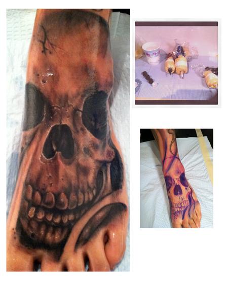 Skull Foot Tattoos