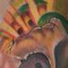 Tattoos -  Long Horn Skull - 56518