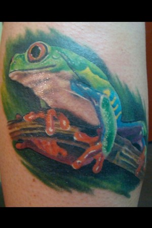 frogs tattoos. Frog Tattoos Meanings And