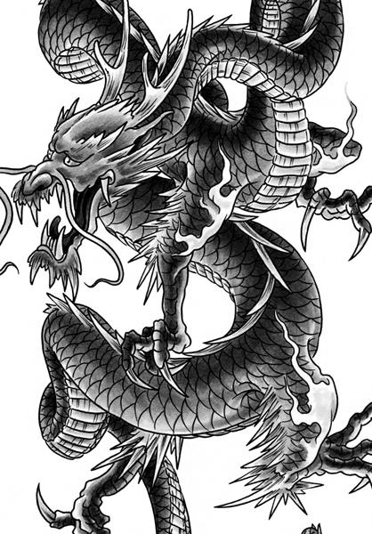 dragon tattoo design by george bardadim tattoonow dragon tattoo design by george bardadim tattoonow